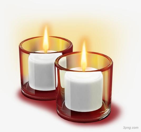 蜡烛png素材透明免抠图片-节日元素
